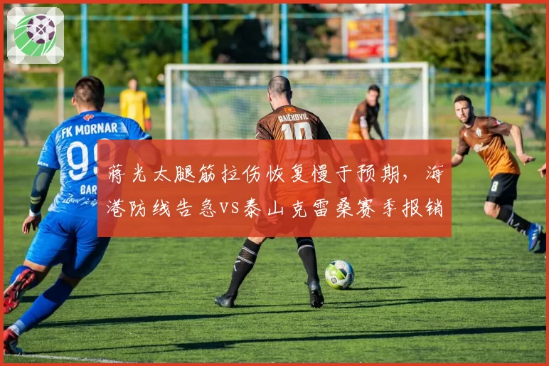 蒋光太腿筋拉伤恢复慢于预期，海港防线告急vs泰山克雷桑赛季报销中场真空